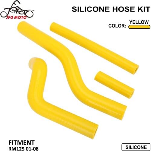 Motorcycle Silicone Hose Kit Radiator Heater Coolant Water Pipe For SUZUKI RM125 RM 125 2001 2002 2003 2004 2005 2006 2007 2008