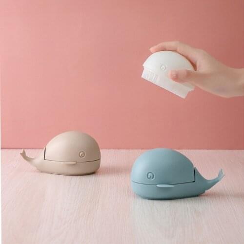 New product creative small whale laundry brush cute household cleaning shoe brush does not shed hair does not hurt clothes and s