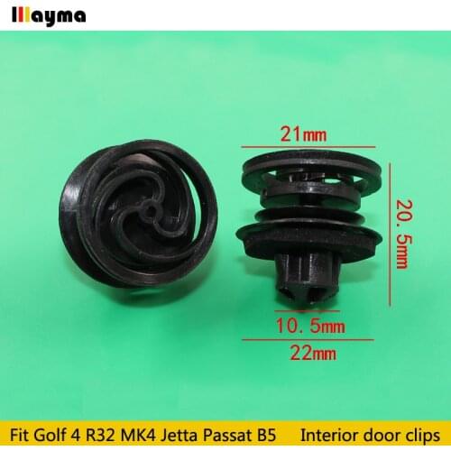 20pcs Plastics clips For Volkswagen VW Golf 4 GTI R32 Passat B5 Jetta MK4 Interior Door Card Trim Panel Clips