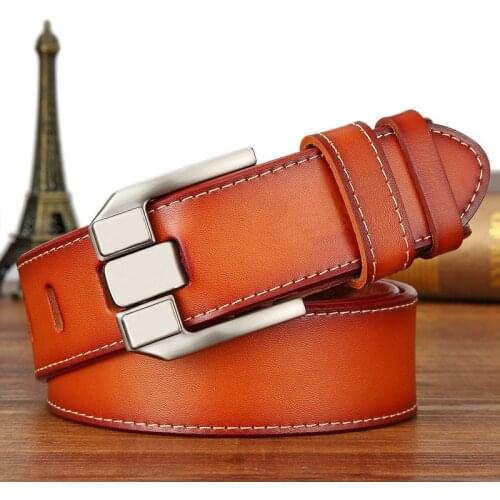 Belts men real cow leather business designer belt men vintage luxury quality genuine leather belt man buckles for trousers 6168