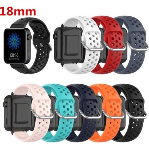 18mm 20mm 22mm Watch Band Strap Silicone Replacement Watchband For Xiaomi Huami Amazfit For Huawei watch GT 42/46MM For Samsung