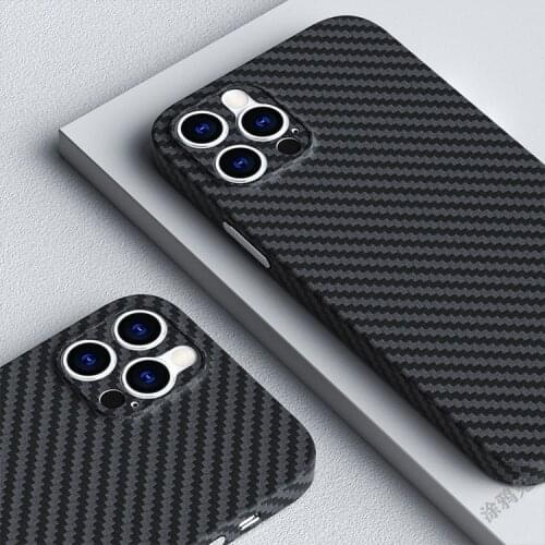 Luxury Carbon Fibre PP Case For iPhone 12 Mini 11 Pro Xs Max X XR Ultra Thin Matte Cover Case For iPhone SE 2020 7 8 Plus