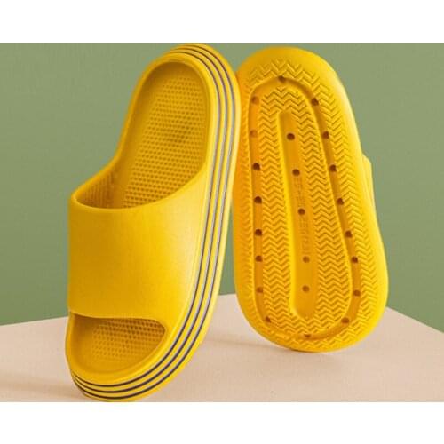 Womens Slippers Thick Platform Home Ladies Slides Non Slip Sandals Indoor Soft Flat Slippers Comfortable Summer Beach Shoes