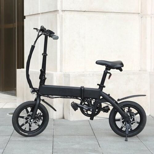 EU stock) Folding Electric Bike Mini Light Ebike 14 Inches 36V 10AH 350W Smart Bicycle for Commuting