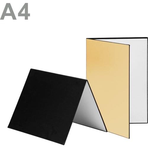 3-in-1 Photography Cardboard Paperboard Folding Photography Reflector Diffuser Board for Still Life Product Food Photo Shooting