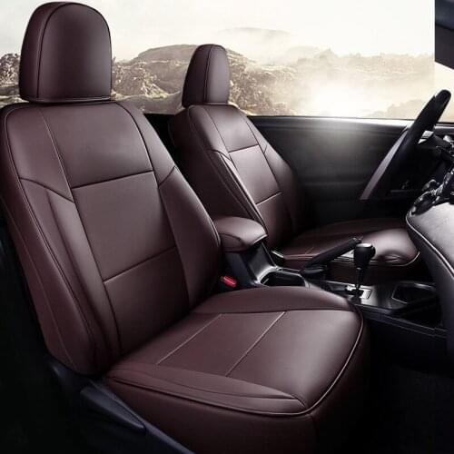 Custom Fit Car Special Seat Covers For Toyota Rav4 2013 - 2019 Years Waterproof protective Leatherette Cushion Full Set goods