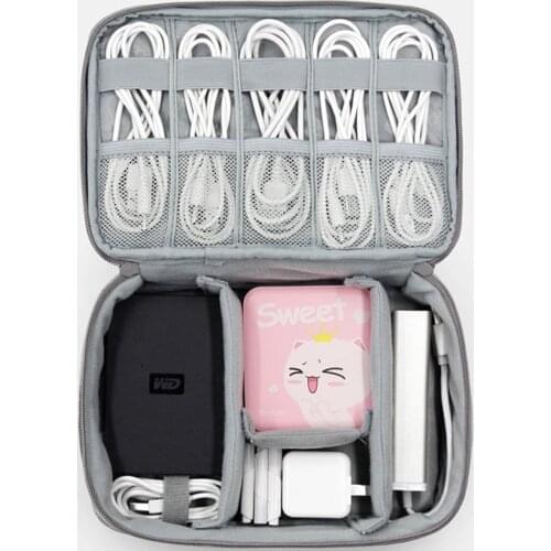 Cable Storage Bag Digital Case Multifunction Organizer Travel Bag Cosmetic Digital Electronics Accessories Bag Case For Earphon