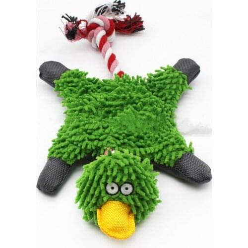 Dog Training Dog Toys Stripe Lying Duck Squeaky Plush Dolls Playing Bite Pet Puppy Toys Kids Pet Products Jouet Chien Dog Stuff