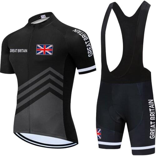Cycling Shorts Skinsuit Men UNITED KINGDOM Team GB Cycling Clothing Jersey Set Summer BICYCLING Shirts Maillot Culotte