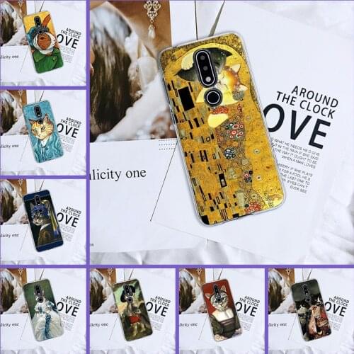 Funny Art Cat Aesthetic Cute Rabbit Back Cover For Nokia 7.1 6.1 5.1 3.1 2.1 Plus Silicone Phone Case For Nokia 4.2 3.2