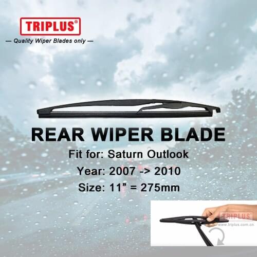 Rear Wiper Blade for Saturn Outlook (2007-2010) 1pc 11" 275mm,Car Rear Windscreen Wipers Back Window Windshield Wipers