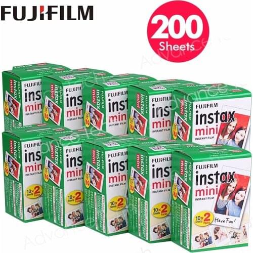 200 Sheets Fujifilm Film Apply Instax Mini7s 8 9 11 25 90 70 Instant camera sp-1 sp-2 link liplay Fuji Instant Film Photos