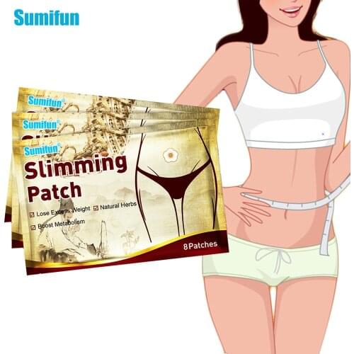 Sumifun 8pcs Burning Fat Patches Slimming Navel Sticker Weight Lose Products Slim Patch Hot Body Shaping Slimming Stickers New