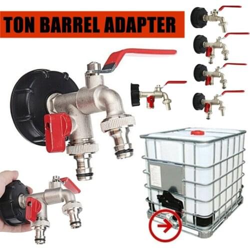 IBC Tank Tap Adapter S60X6 Coarse Thread Garden Quick Connect Faucet Replacement Valve Fitting Connector Garden Accessories
