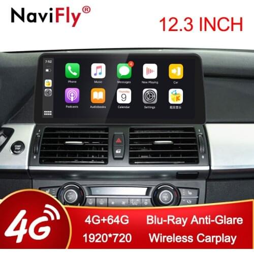 NaviFly Car Multimedia Player For BMW X5 E70/X6 E71 (2007-2013) Android 10 Auto Stereo Tape Recorder Car Radio Carplay Head Unit