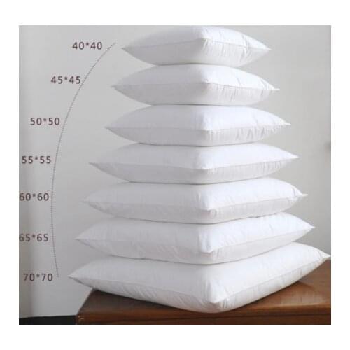 White Cushion Insert Soft for Car Chair Down Alternative Throw Pillow Core Inner Seat Cushion Filling