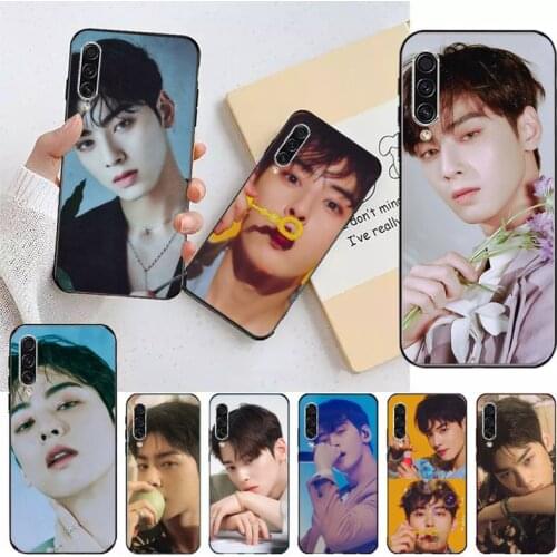 Cha EunWoo Astro Kpop Phone Case For Samsung galaxy S 9 10 20 A 10 21 30 31 40 50 51 71 s note 20 j 4 2018 plus shell