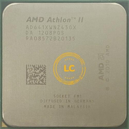 AMD Athlon II X4 641 2.8GHz Quad-core CPU Processor AD641XWNZ43GX Socket FM1