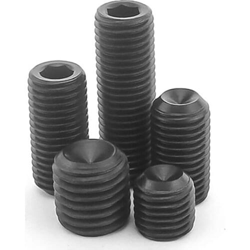 Grub Screws Cup Point Allen Socket Bolts Grade 12.9 Hexagon Hex Screw M1.6 - M4