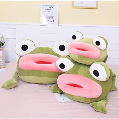 Sad Frog Plush Toy Sad Frog Stuffed Animal Doll Toys Cute Kawaii Cartoon Filled Doll Funny Soft Plush Baby Birthday Gift 35/45CM