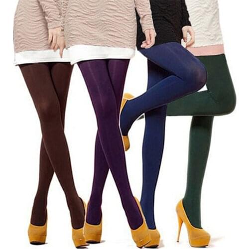 Women 120D Spring Autumn Tight Pantyhose Thin Leg Tights Candy Color Collant Femme pantyhose