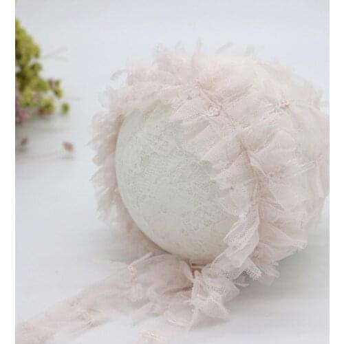 2Pcs Newborn Photography Props Fluffy Stretch Knit Wrap Cute Mesh Hat Set Baby Infant Blanket Cap Photo Shooting Backdrops Kit