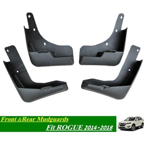 ROGUE Mudguards ABS Car Front Rear Mudflaps Splash Guards Mudguards Fender for NISSAN ROGOUE X-TRAIL 2014-2018