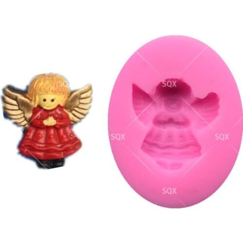 Little Girl Angel Fondant Cake Baking Molds,Moule Silicone,Cake Decorating Tools Pastry Tools Kitchen Accessories SQ1799