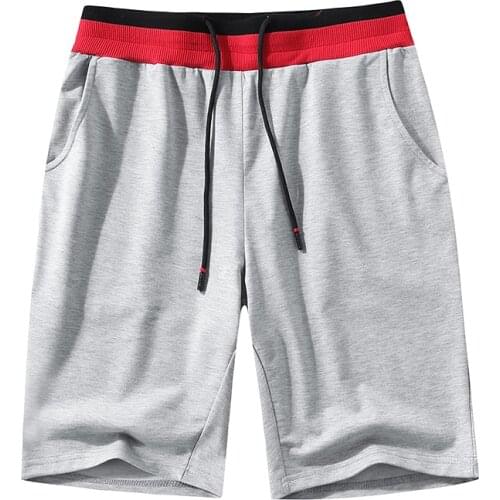 Mens Casual Classic Fit Cotton Elastic Jogger Gym Drawstring Knit Shorts Summer Mens Casual Shorts Gym Training Shorts