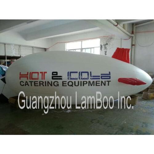 Top Sale 6m Long Inflatable Airship with your LOGO/ Inflatable Zeppelin Blimp for Different Events