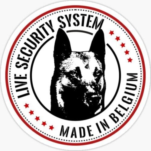 LLY-0564 Personality Car Stickers Belgian Malinois Modeling Decal PVC Cars Motorcycle Sunscreen Waterproof Creativity Decals