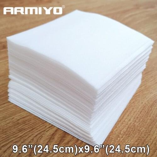 Armiyo 9.6"x9.6" 24.5cm Gun Cleaning Softness Patches High Absorbency Oil Blotting Paper Biodegradable Thickness Clean Cloth