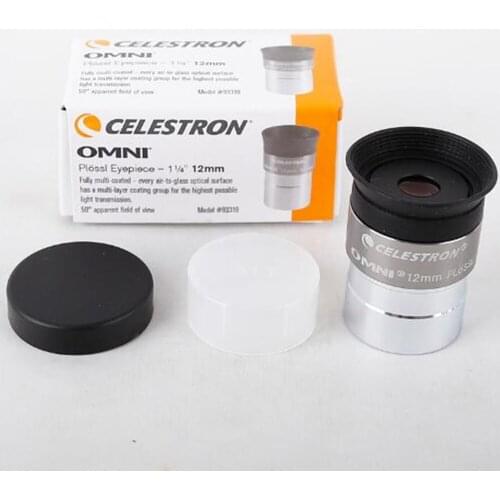 OMNI 12mm PLOSSL 1.25 Inches with Optical Glass FMC Coating 52 Degree Telescope Eyepiece