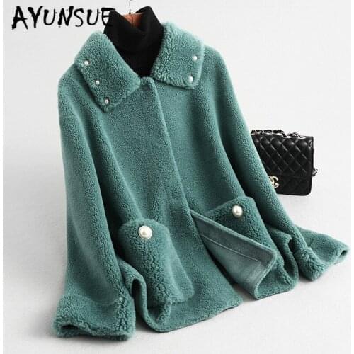 Real Fur Coat Women Wool Jacket Women Clothes 2020 Sheep Shearling Winter Coat Women Korean Manteau Femme KQN59349 YY1588