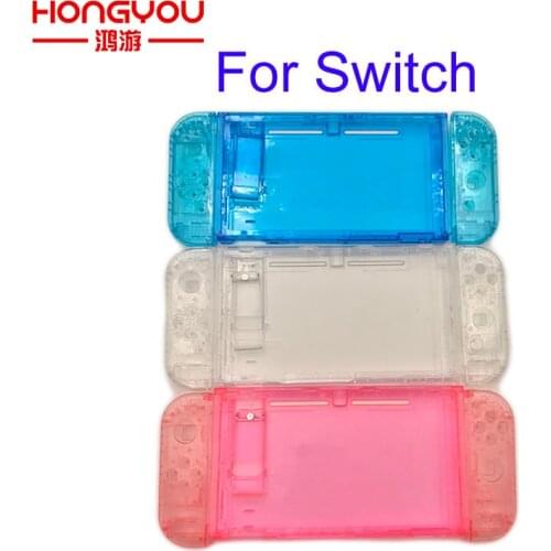 For Nintend Switch Transparent Console Replacement Housing Shell Cover for Nitendo Switch joy-con Front Back Faceplate Case