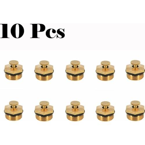10Pcs Atomizing Spray Nozzle Garden Lawn Watering Sprinkler Irrigation Misting Nozzles For Patio Misting System Outdoor Cooling