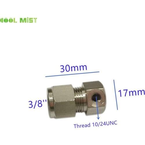 S331 Brass end plug with one nozzle hole seat fitting connector for misting system 5pcs/lot