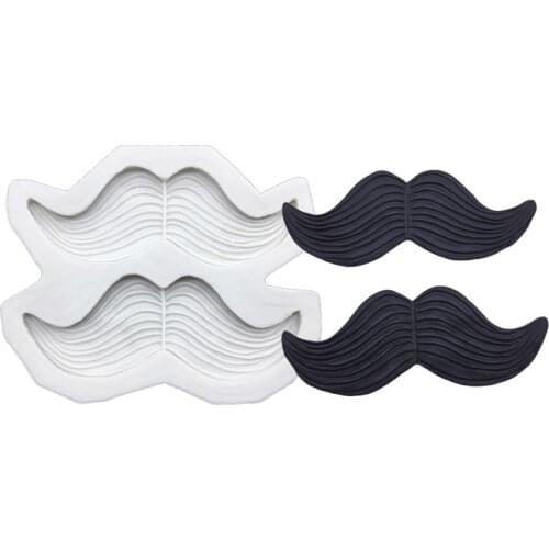 Beard Silicone Mold Sugarcraft Chocolate Cupcake Baking Mold Fondant Cake Decorating Tools