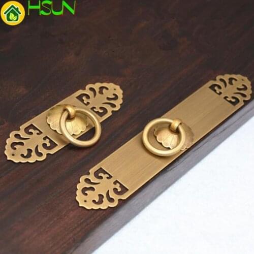 Vintage Drawer Pulls Handles Knobs Kitchen Cabinet Handle Pulls Gold Dresser Pull Back Plate Furniture Handle