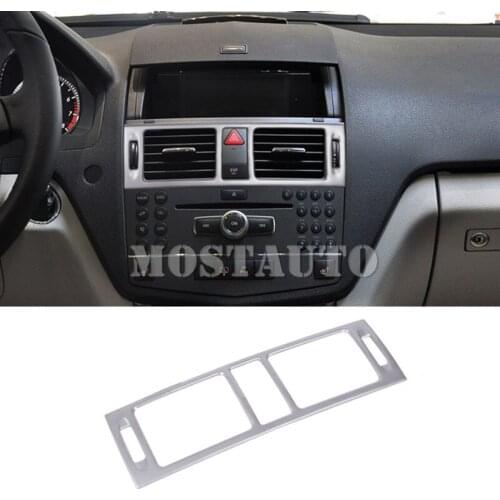 For Benz C Class W204 S204 Inner Center Console Air Vent Outlet Trim Cover 2008-2010 1pcs Car Accessories Interior Car Decor