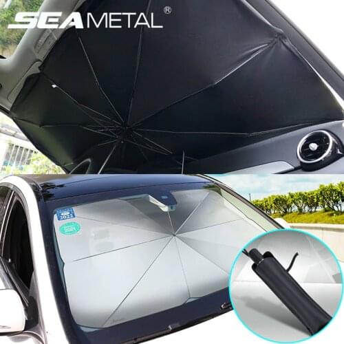 Car Sunshade Cover Protector Auto Parasol Front Window Windshield Sun Shade UV-Protective Car Sun Protector Interior Accessories