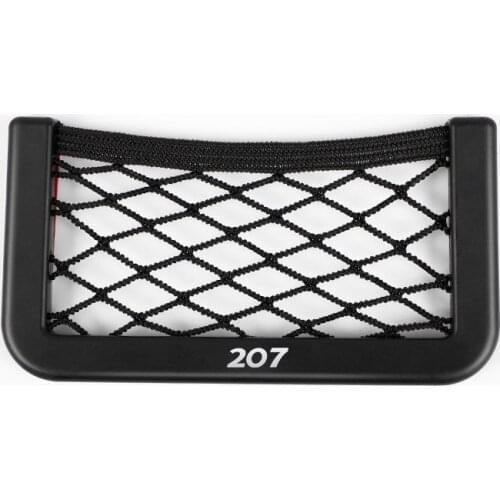 Car Storage Net Bag Phone Holder Pocket Organizer for Peugeot 207 Accessories