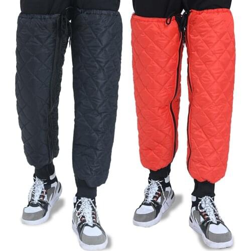 Winter Electric Motorcycle Knee Pads Cotton Trouser Plus Velvet Keep Warm Cold Wind And Rainproof For Rider Leggings/knee Covers