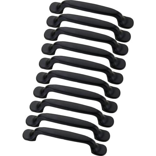 10x Drawer Wardrobe Kitchen Cupboard Cabinet Door Knobs Black Alloy Handles Kitchen Handles Drawer Knobs Cabinet Pulls Cupboard