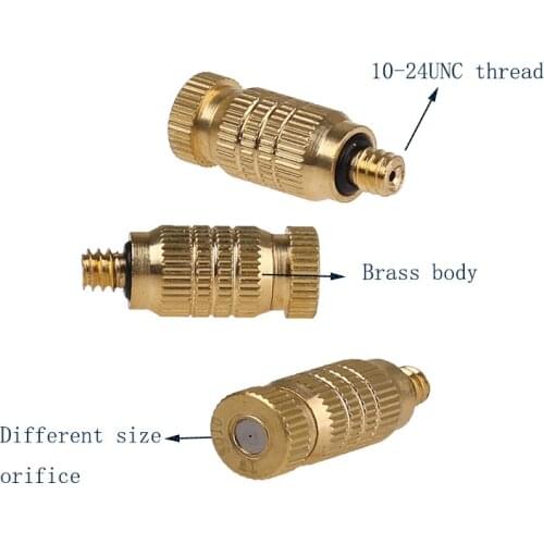 20pcs 0.1-0.7mm Spray Nozzle Humidifier Nozzle 3/16 Connector Vegetable Irrigation Fountain Gardening Accessories