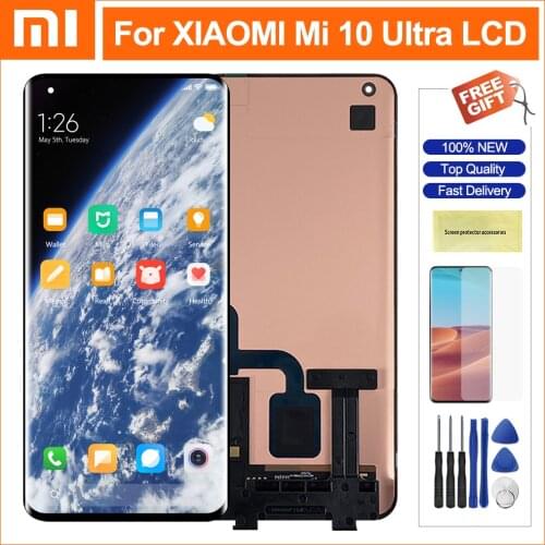 6.67" 100% Original LCD For Xiaomi Mi 10 Ultra LCD Display Touch Screen Digitizer Assembly For Mi10 Ultra M2007J1SC