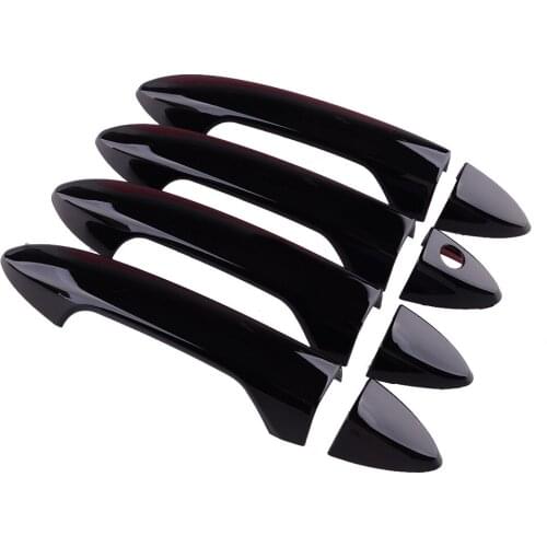 8Pcs/Set Car Side Door Handle Cover Trim Without Keyless Hole Glossy Black Fit For Honda Accord 9th 2013 2014 2015 2016 2017
