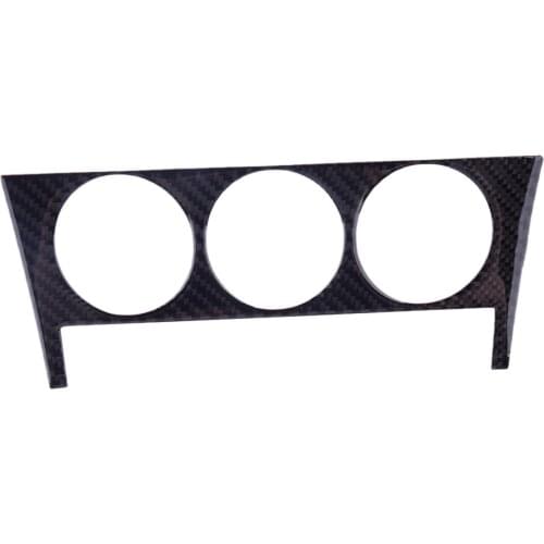 Car Black Console AC Switch Trim Cover Sticker Carbon Fiber Fit For Toyota GT86 Scion FR-S Subaru BRZ 2012 2013 2014 2015-2017