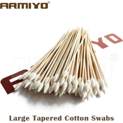 Armiyo Large Tapered Swabs Gun Cleaning Cotton Rifle Cleaner 6 Inch 152mm Length Airsoft Shooting Accessories
