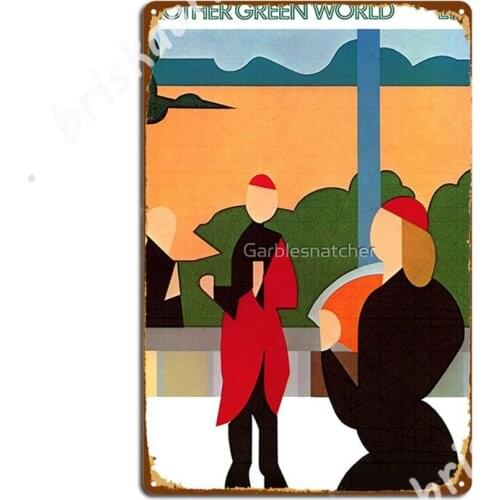 Brian Eno - Another Green World Metal Signs Wall Painting Décor Wall Cave Customize Tin sign Posters